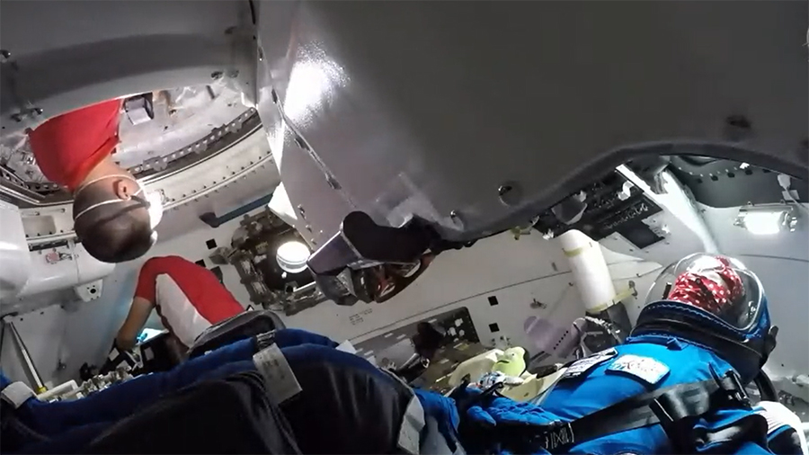 Station Crew Opens Boeing Starliner Hatch, Enters Spacecraft