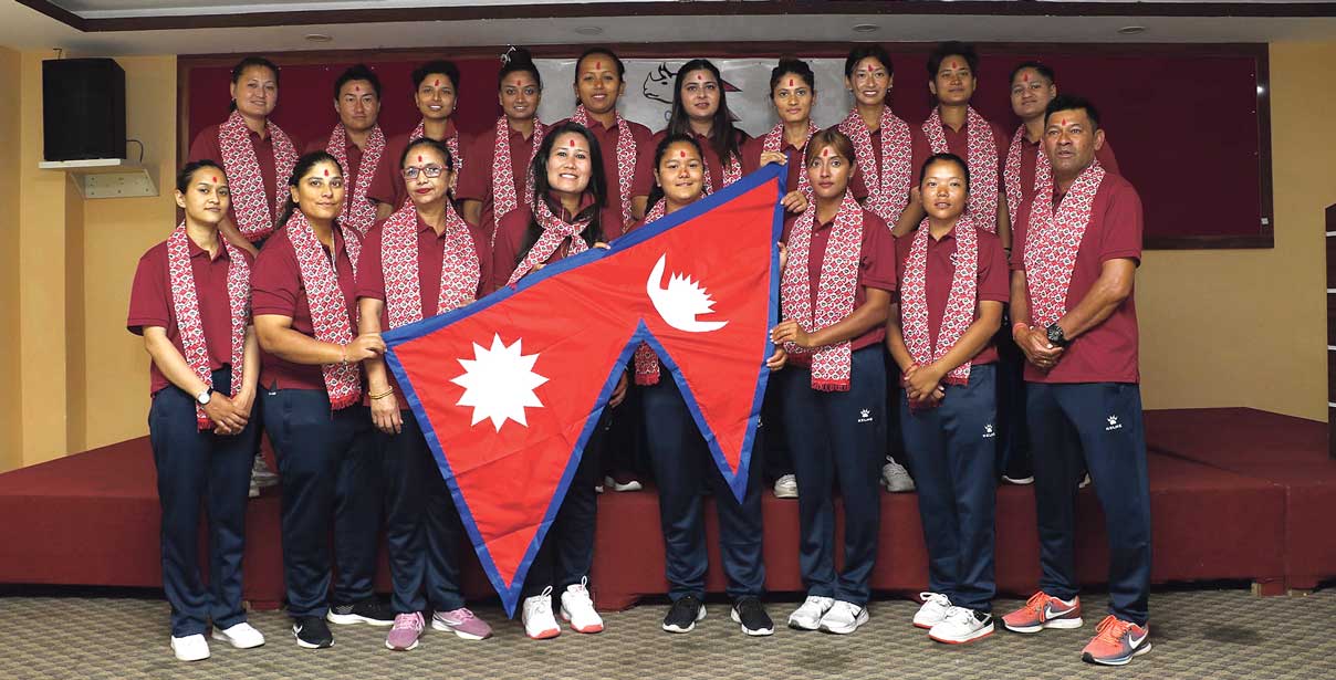 टीट्वेन्टी च्याम्पियनसिपमा सहभागी हुने महिला टोलीको बिदाइ