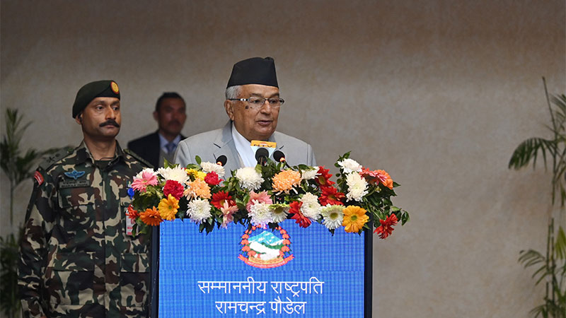 कसैको दवाव र प्रभावमा परेर अख्तियार चुक्नु र झुक्नु हुन्न : राष्ट्रपति