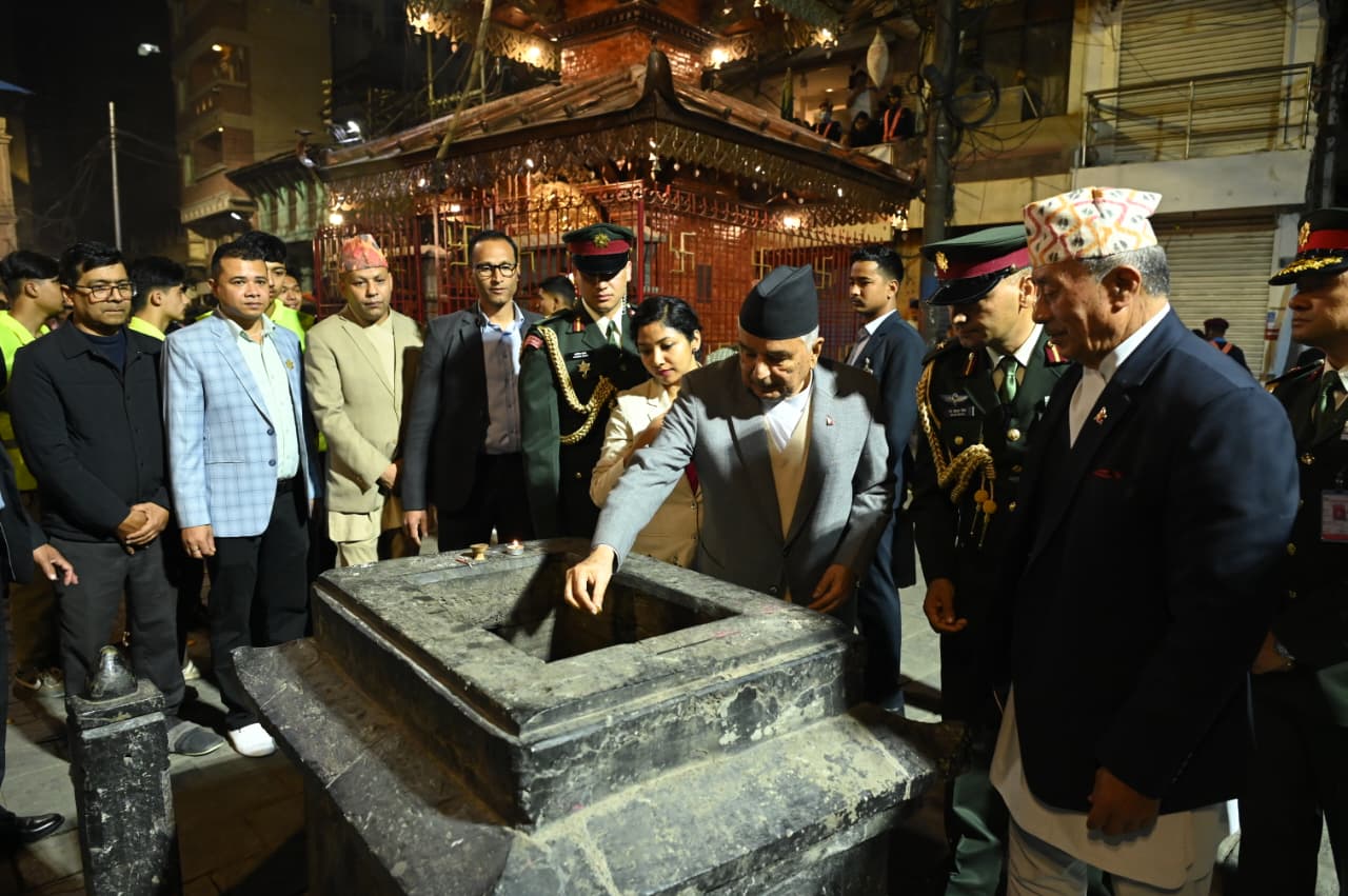 राष्ट्रपति पौडेलद्वारा सेतो मच्छिन्द्रनाथको विशेष पूजाअर्चना